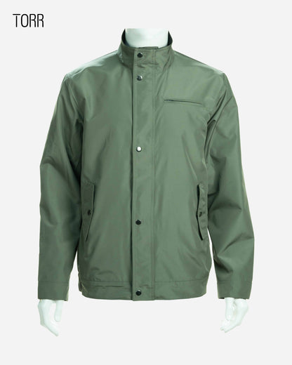 Mens Jacket | Olive & Black