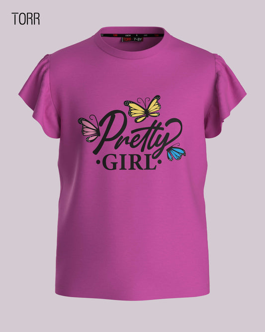 Girl's T-shirt  | Purpel Orehid