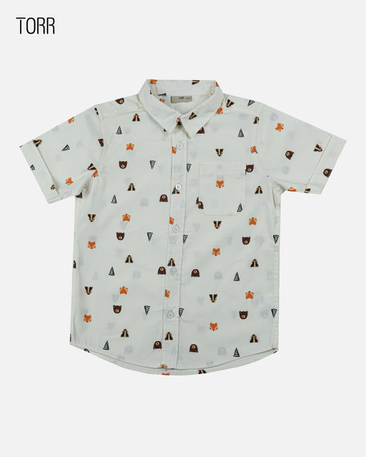 Boys Shirt  | Egret Aop