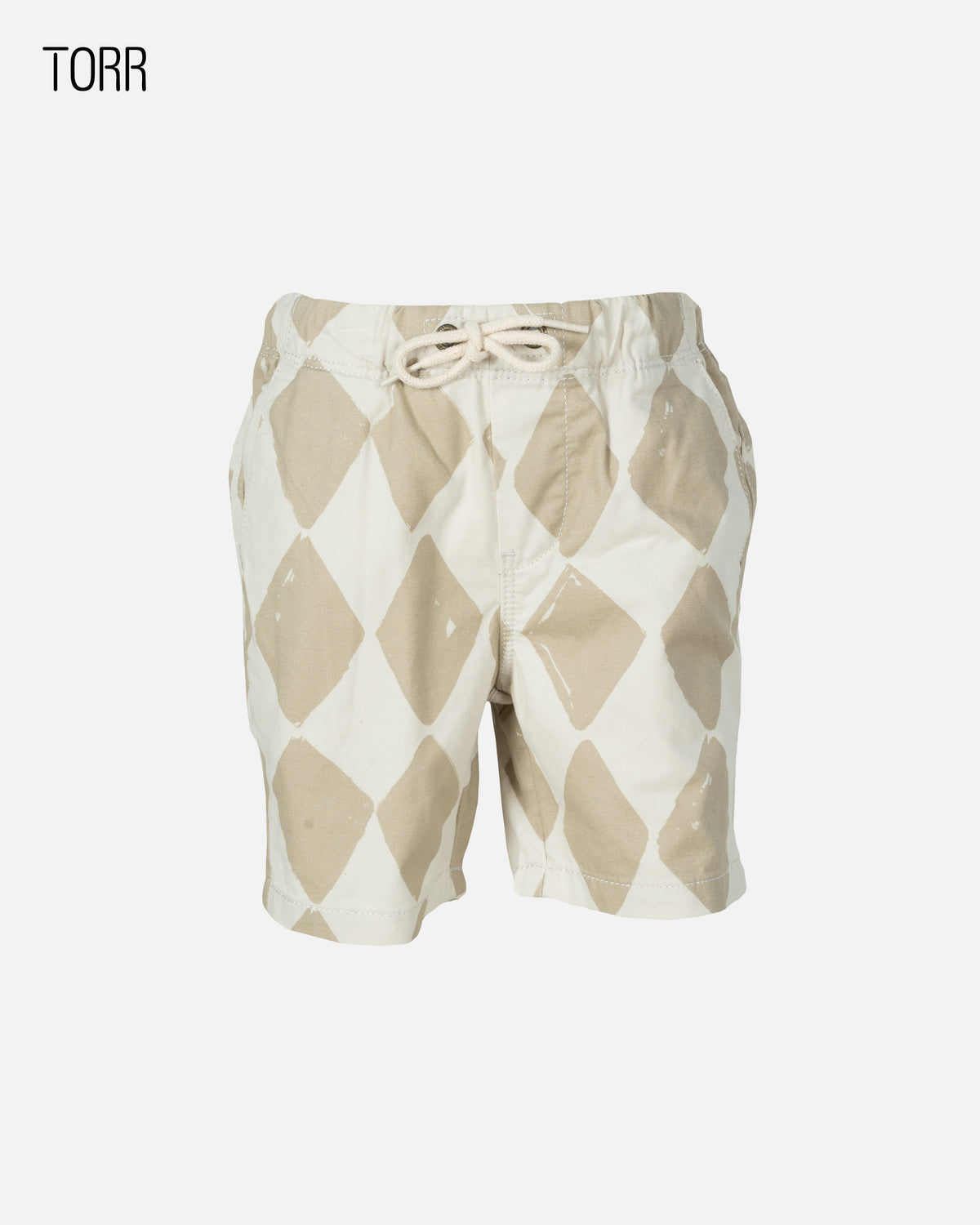 Boys Shorts |Stone Checkboard