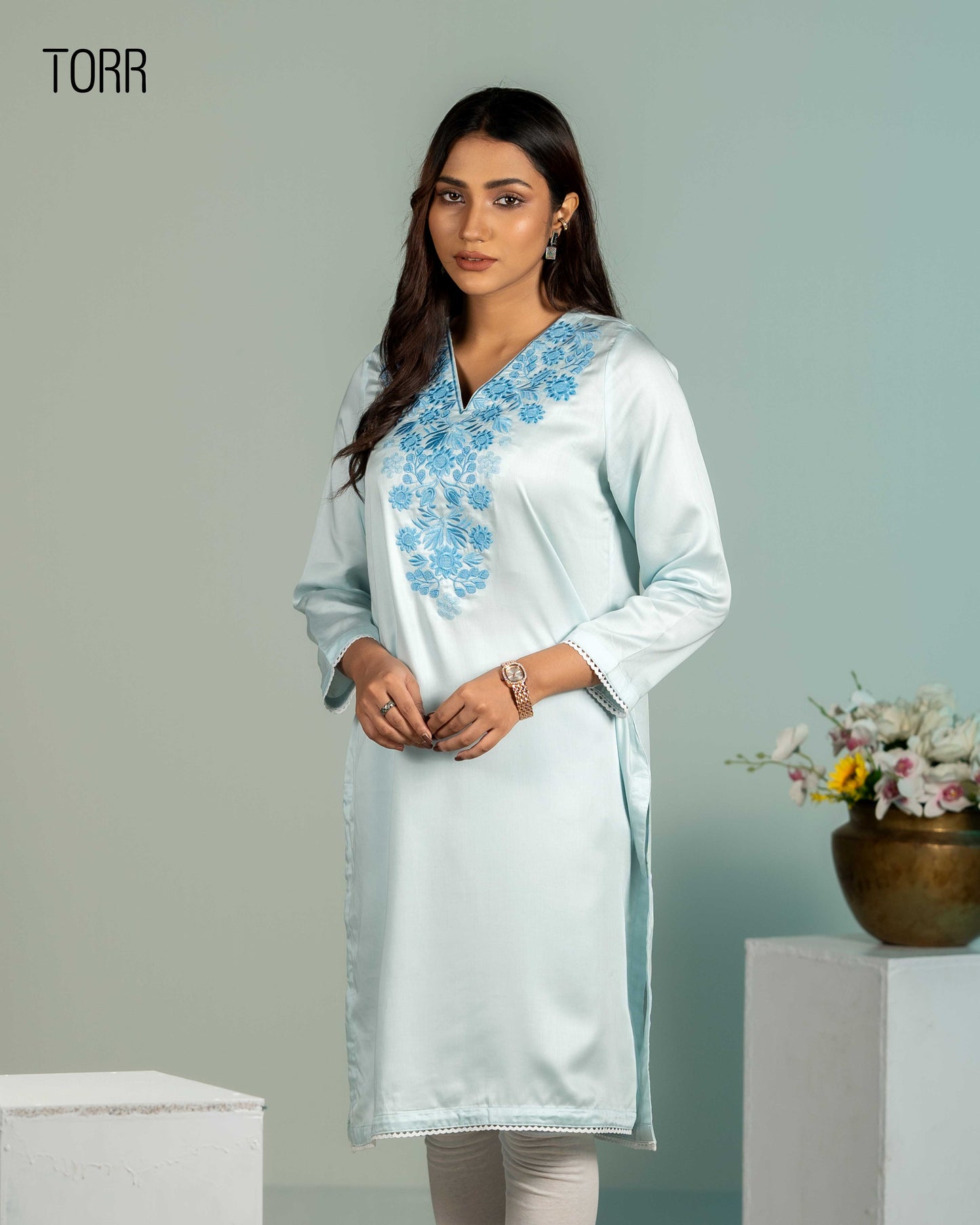 Ethnic Wear (01 Piece Kurti) | Sky Blue