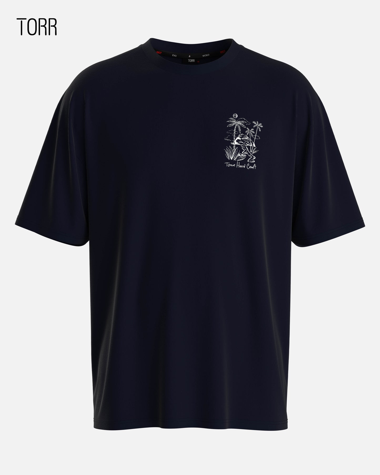 Drop Shoulder T-shirt | Night Sky