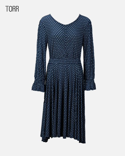 Women's Long Top | Blue Aop