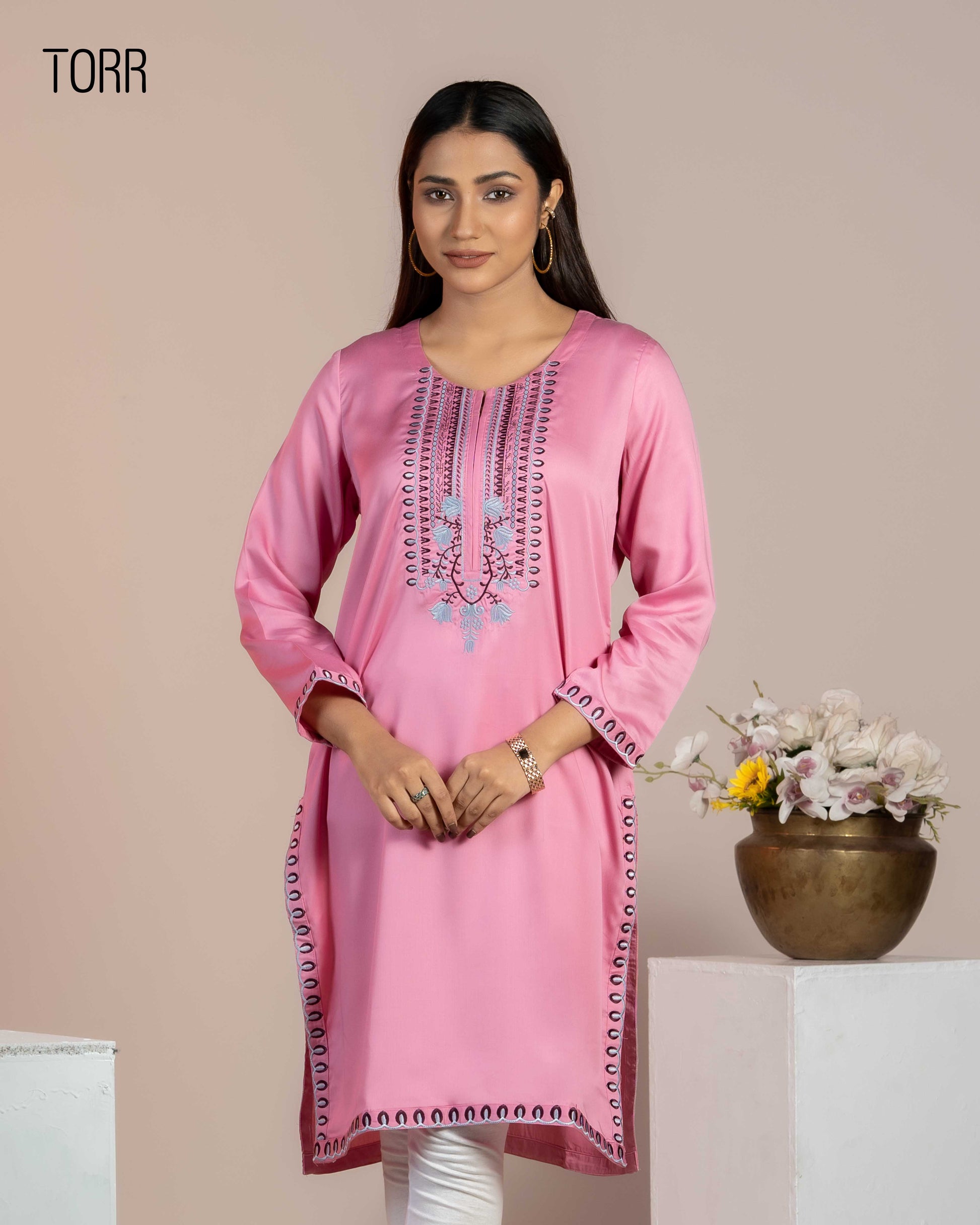 Ethnic Wear (01 Piece Kurti) | Cashmere Rose