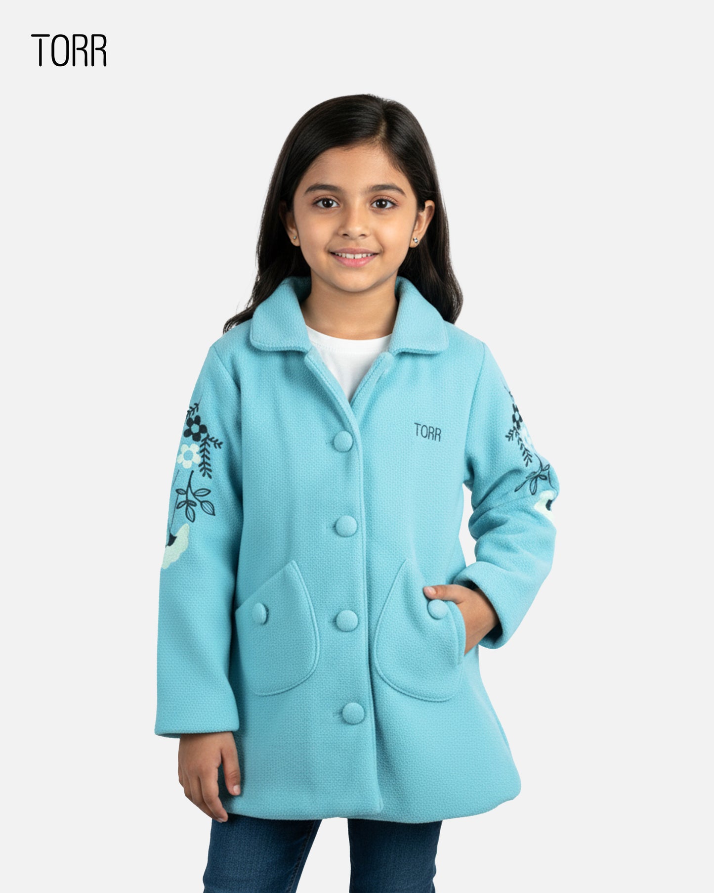 Girl's Coat | Aqua