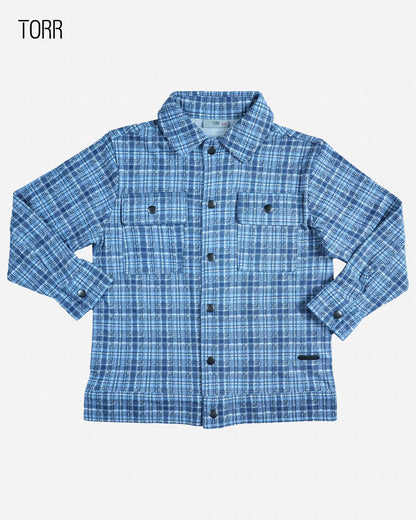 Boy's Jacket | Blue Check AOP