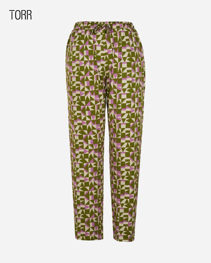 Womens Trouser | Olive Aop