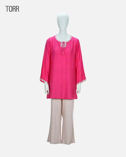 Women's Co-Ord Set | Fuchsia Pink/Cameo Rose