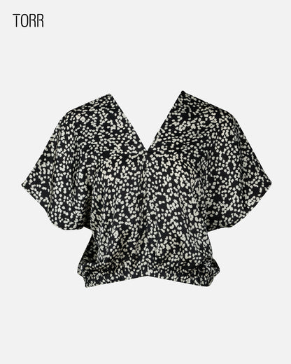 Women's Crop Top | BLACK AOP
