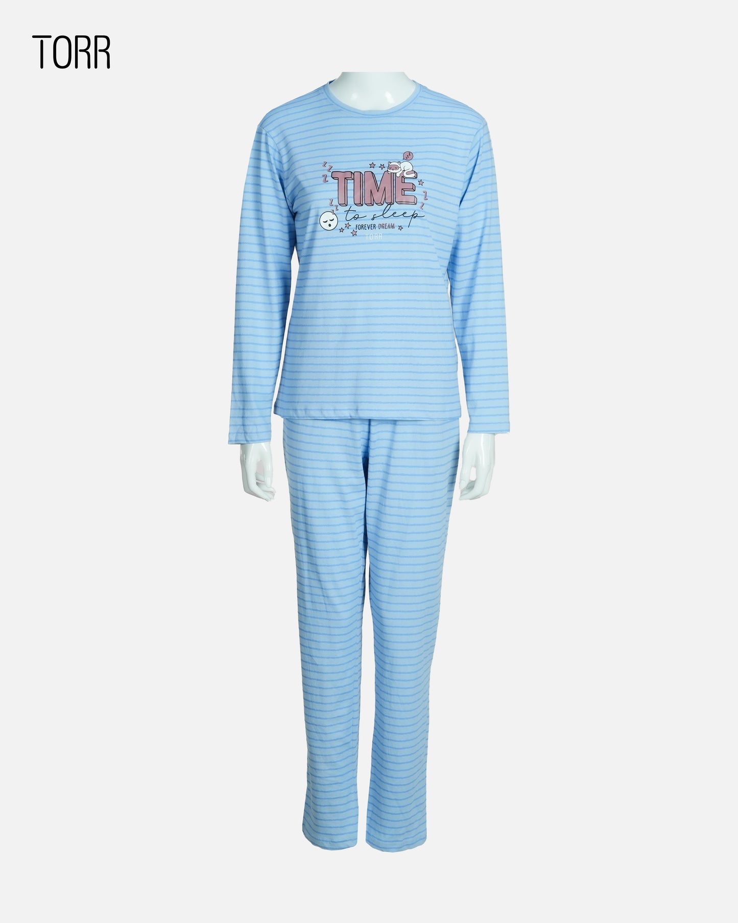Women's Sleepwear| Blue AOP Stripe