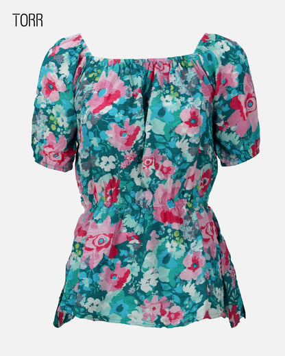 Women's Top | Teal Green AOP