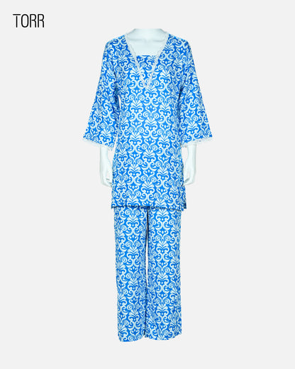 Women's Co-Ord Set | Indigo AOP
