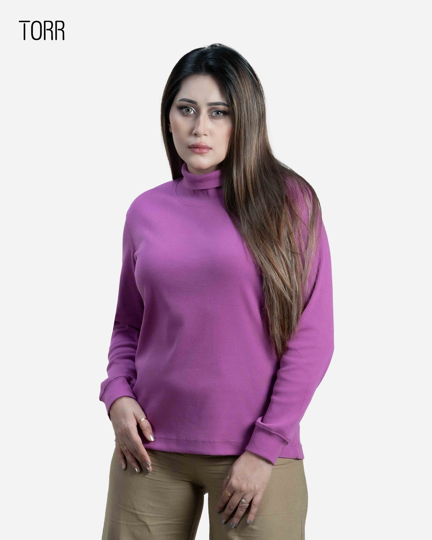 Women's Turtle Neck | Fuchsia