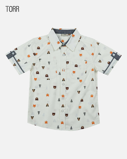 Boys Shirt  | Aop Woven Poplin