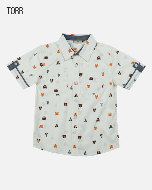 Boys Shirt  | Aop Woven Poplin