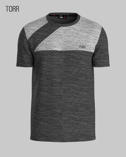 Men's Activewear T-shirt | Dark Grey & Light Grey