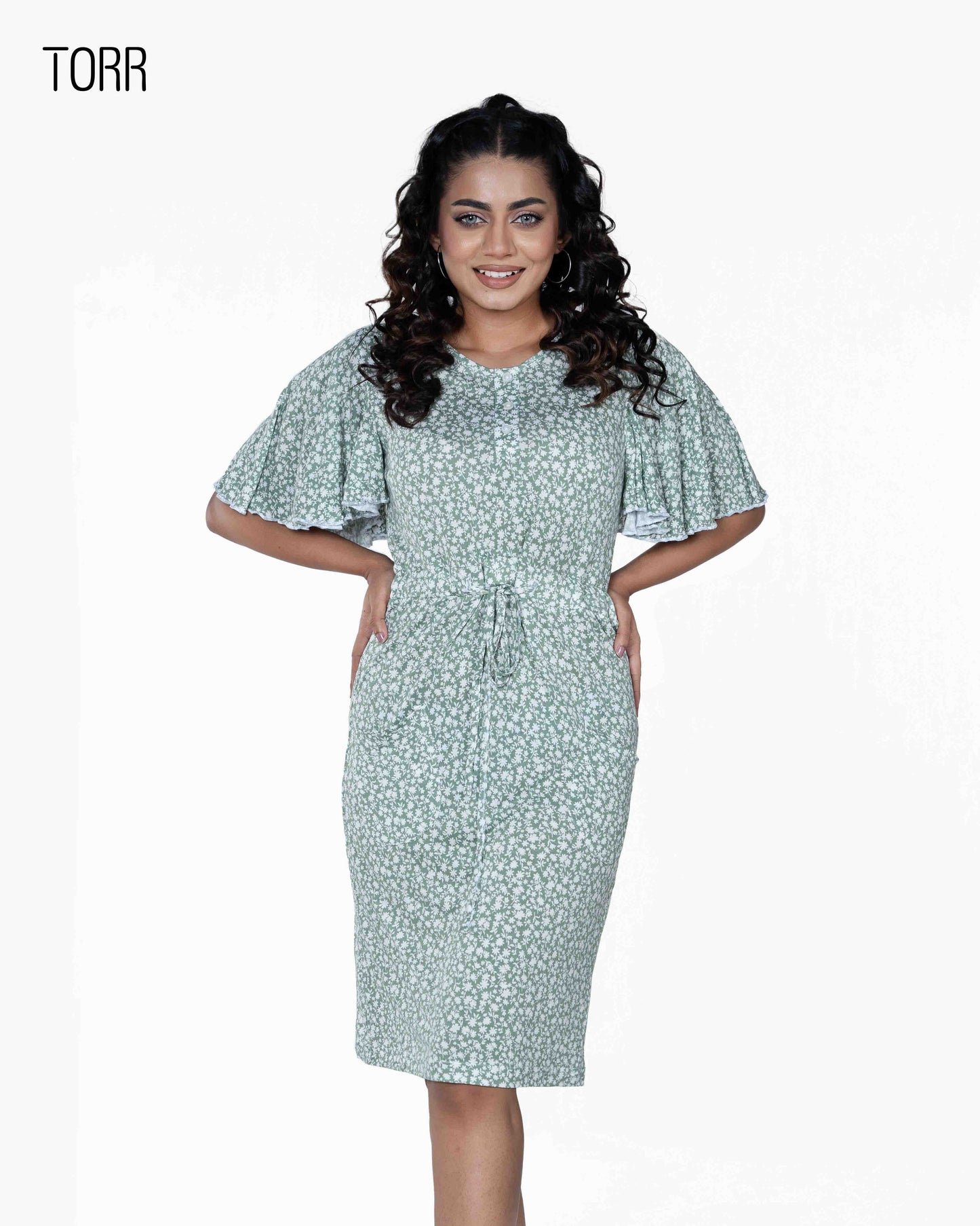Women's Top | Green Aop