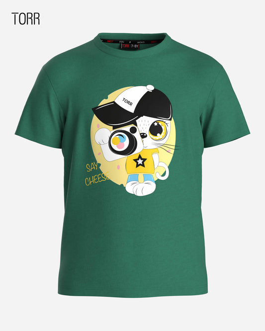 Girl's T-shirt  | Green Jacket
