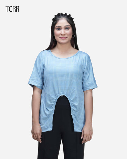 Womens Kimono T-Shirt  | Blue Aop