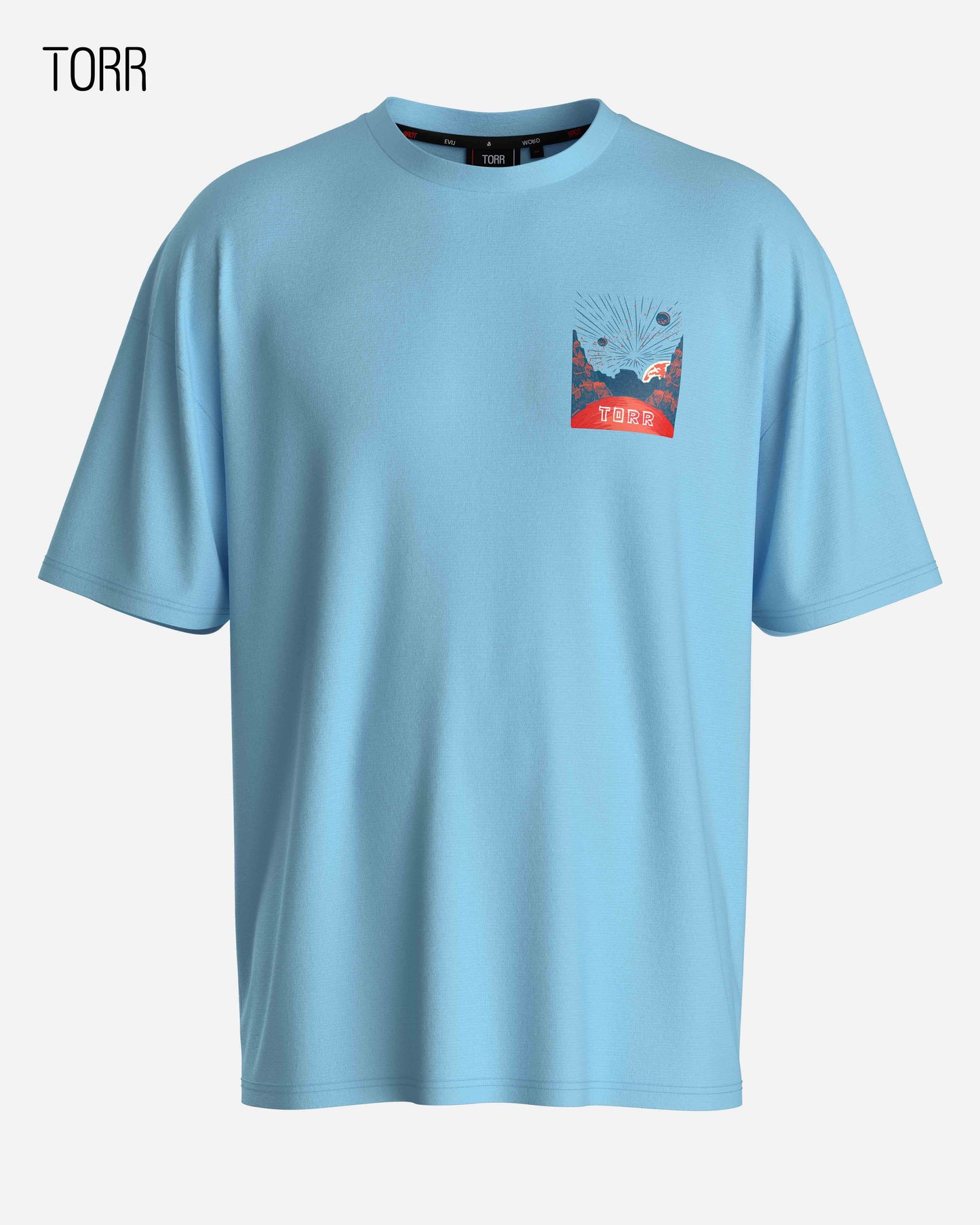 Drop Shoulder T-shirt | Sky Way