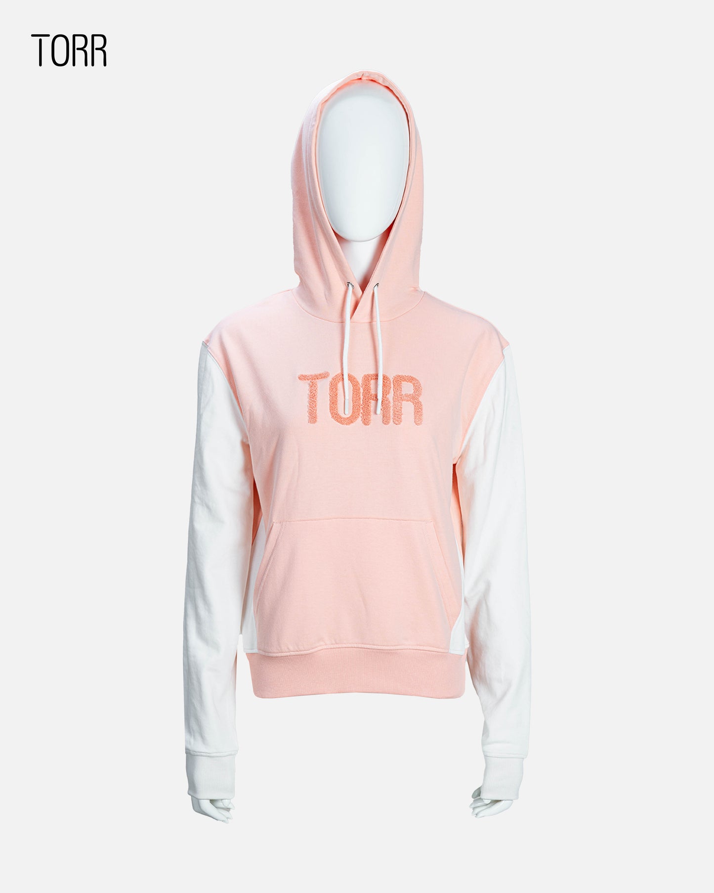 Women's Hoodie | Peach & White