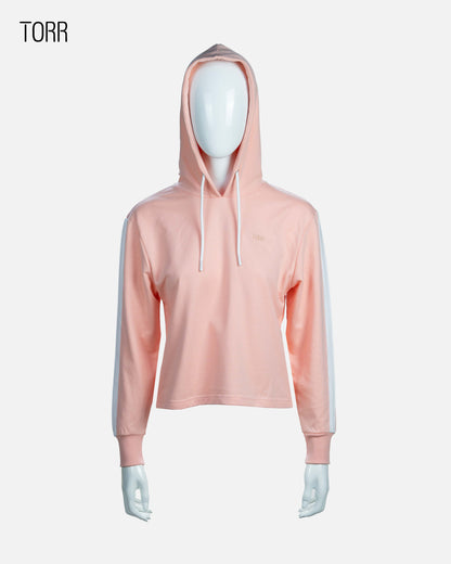 Women's Hoodie | Peach & White