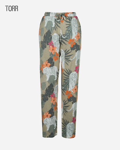 Womens Trouser | Khaki Aop