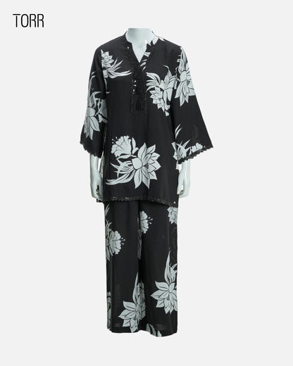 Women's Co-Ord Set | Black Aop