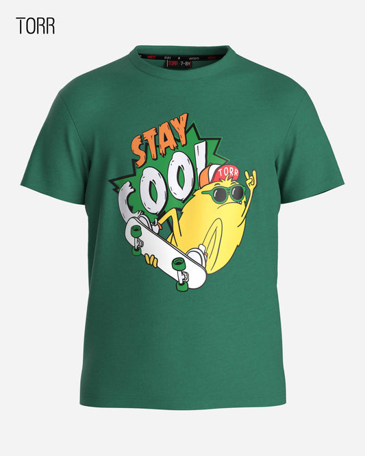Boys T-shirt  | Green Jacket