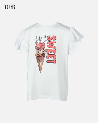 Girls T-Shirt  | WHITE