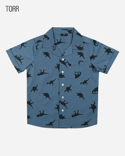 Boys Casual Shirt  | Aop Woven Poplin