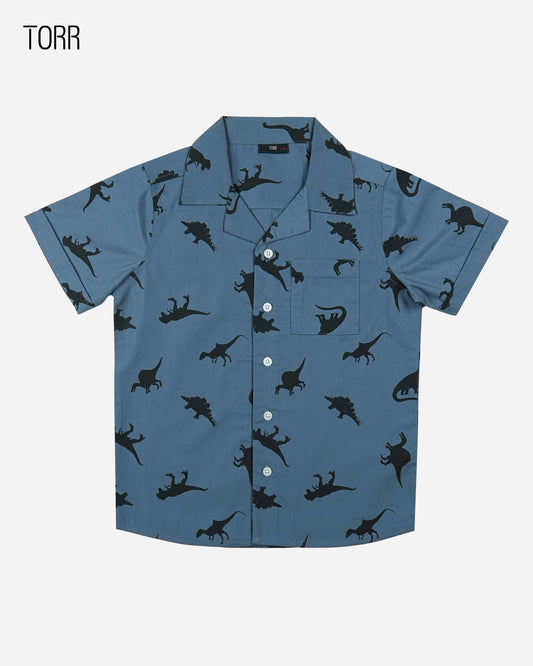 Boys Casual Shirt  | Aop Woven Poplin