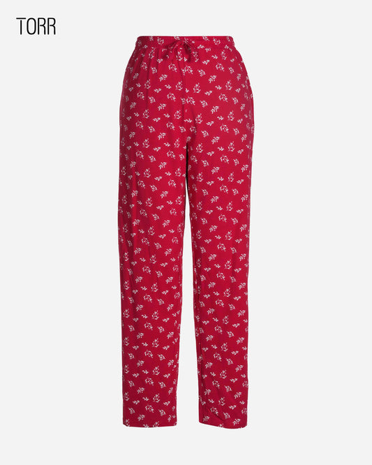 Womens Trouser | Red Aop