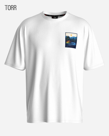 Drop Shoulder T-shirt | White