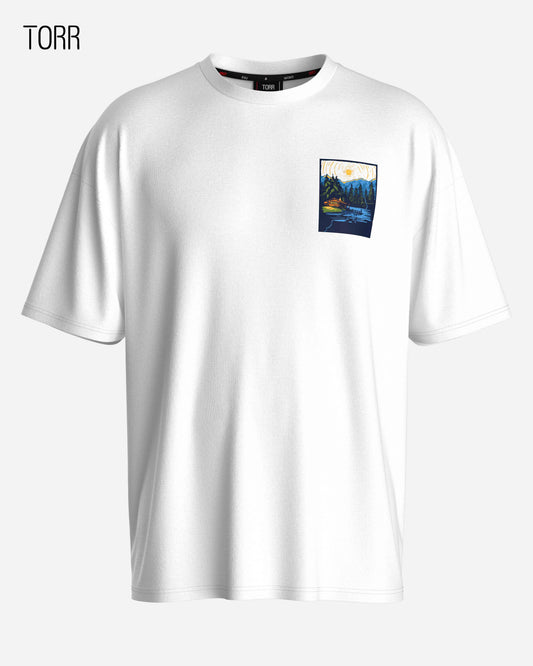 Drop Shoulder T-shirt | White