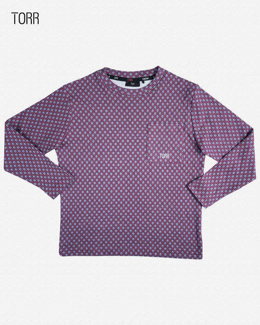 Boy's Sweatshirt | Maroon Aop
