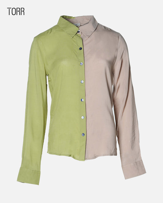 Women's Shirt | Beige/Green