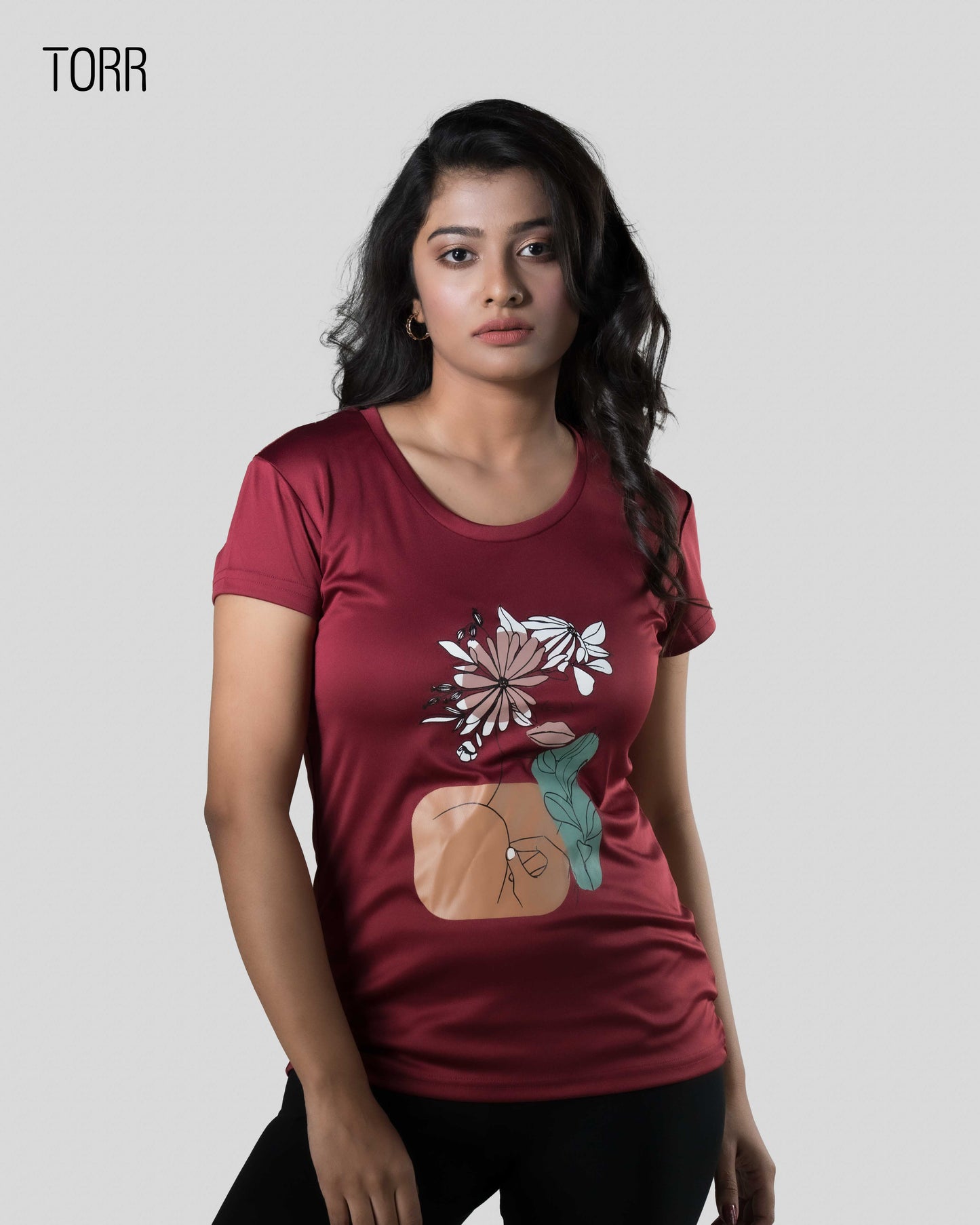 Women's T-shirt | DARK GARRNET