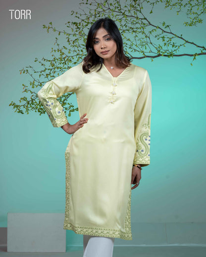 Ethnic Wear (01 Piece Kurti) |  Pale Lime