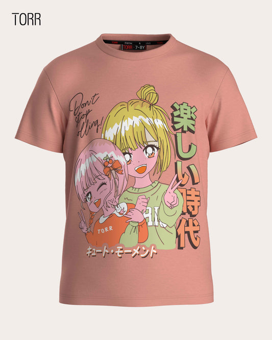 Girl's T-shirt  | Salmon