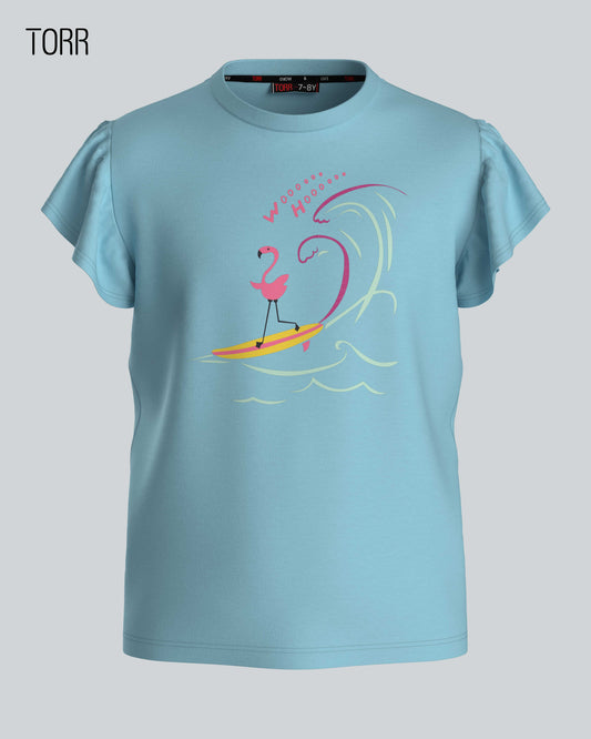 Girl's T-shirt  | Hydrengea