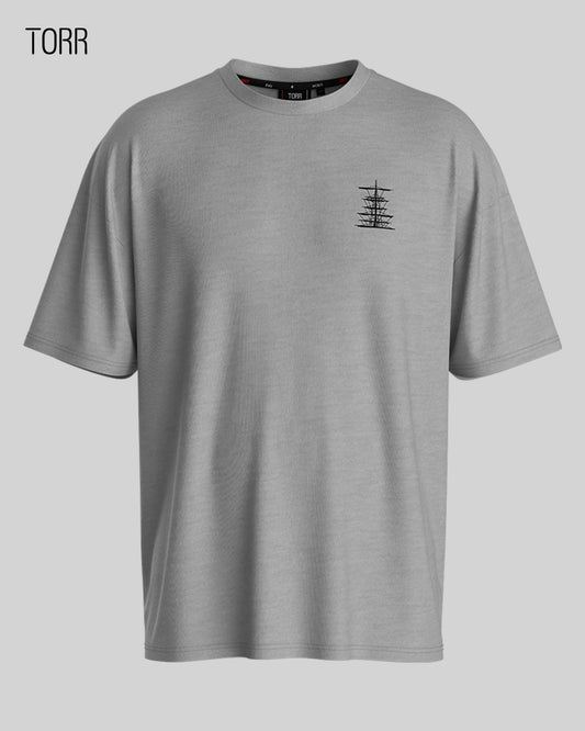 Drop Shoulder T-shirt | GREY