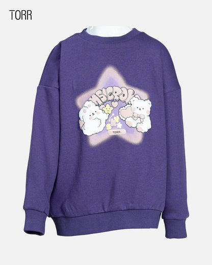 Girl's Sweatshirt | Punshy Purple