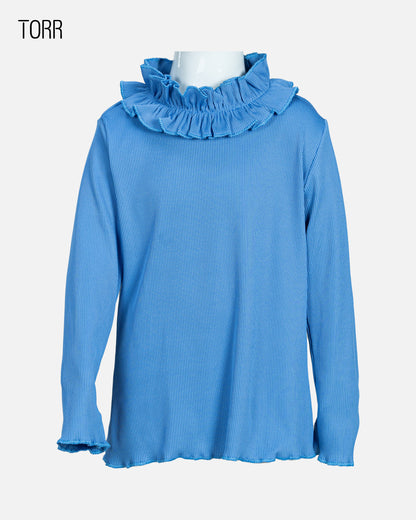 Girl's Turtle Neck | Cornflower Blue
