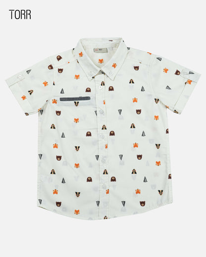 Boys Shirt  | Aop Woven Poplin