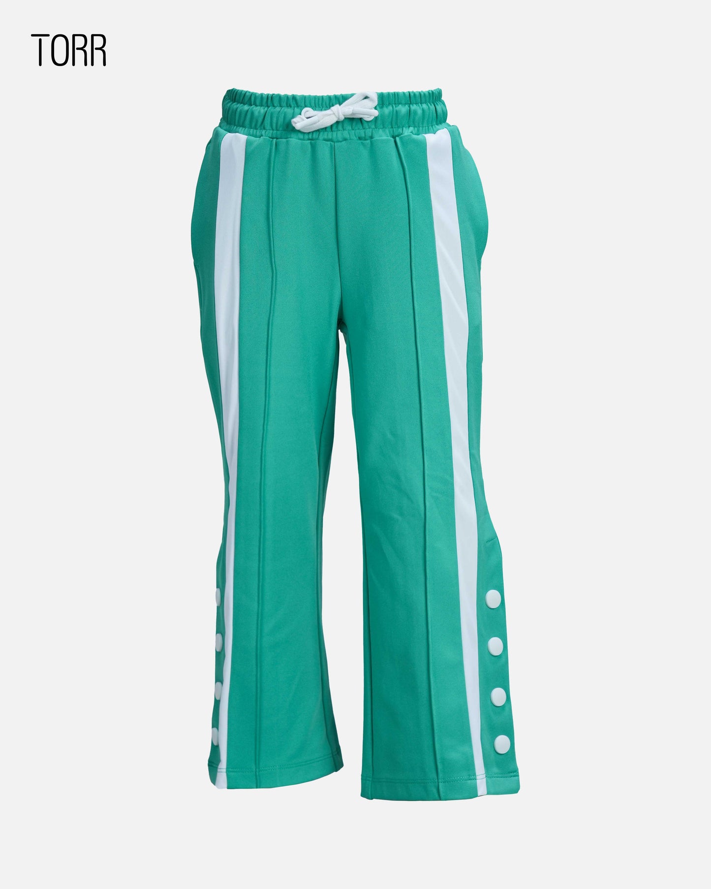 Girl's Trouser | Light Green-White