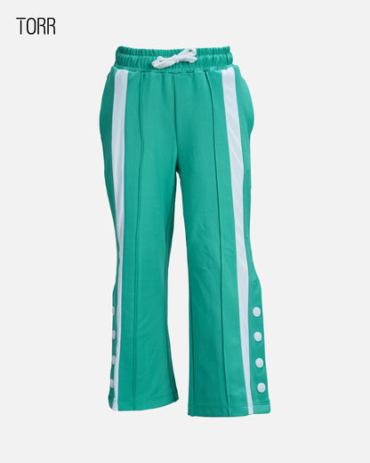 Girl's Trouser | Light Green-White