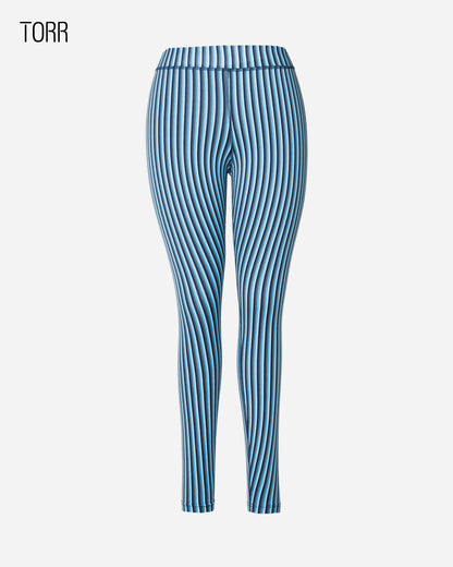 Women's Leggings | Blue Stripe