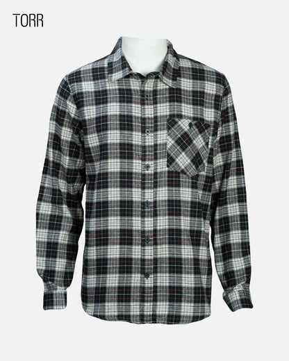 Men's L/S Casual Shirt | Black Check