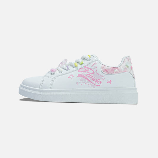 Panda Women’s Casual Sneaker | White Pink